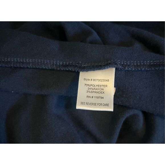 Live and Let Live Navy Blue Open Front Lace‎ Back Cardigan Plus Size 1X - Picture 4 of 5